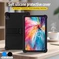 thumbnail image 2 of Hoibon For TCL TAB 10 NXTPAPER 5G 10.4 Inch Model 9199S Tablet Case Silicone Cover Kids Friendly Adjustable with Stand Tablet Cover Shockproof Shell Case for TCL TAB 10 NXTPAPER 5G 10.4 Inch - Black, 2 of 7