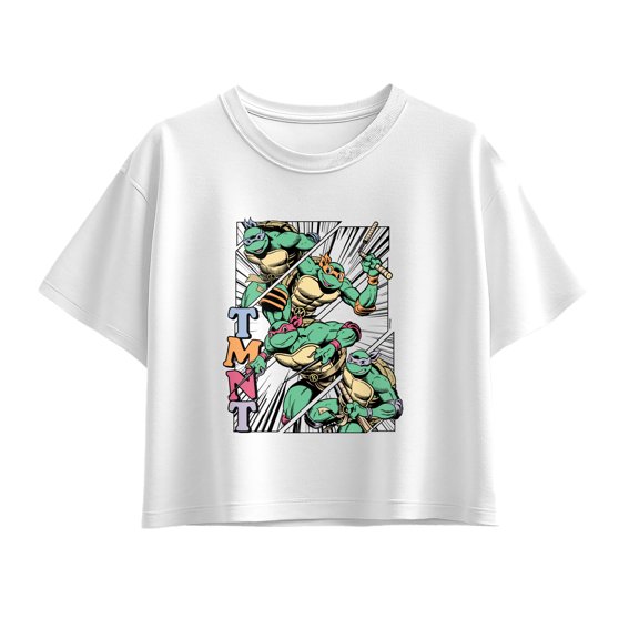 Teenage Mutant Ninja Turtles - Femme Comic Short Sleeve Boxy Graphic T-Shirt