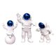 thumbnail image 2 of Juego de 3 de , Juguete, Escultura de Accesorios de Estatua, Decoración Artesanal de Muñecas, para Decoración Del Hogar, Estante, Baoblaze Estatuilla de estatua de astronauta, 2 of 8