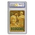 thumbnail image 3 of 2008 AARON RODGERS Green Bay Packers Sculpted Gold Card Gem-Mint 10, 3 of 3