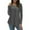 Gray, variant on VERABENDI Women's Plus Size Tops Long Sleeve Tunic Shirts Splicing Lace Trim Loose Blouses,M-4XL