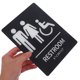 thumbnail image 3 of GOOHOCHY Señal De Braille En Acrílico Negro Para Con Instalación Fácil Y Alta Visibilidad, 3 of 7