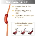 thumbnail image 2 of TRIWONDER Reflective Nylon Cord with Rope Adjusters, Tent Guyline Paracord Camping Rope for Tent, Tarp, Outdoor, 2 of 5