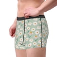 thumbnail image 2 of Disketp Daisies Flowers Men's Boxer Briefs,Soft and Breathable Cotton Underwear with ComfortFlex Waistband, 2 of 7