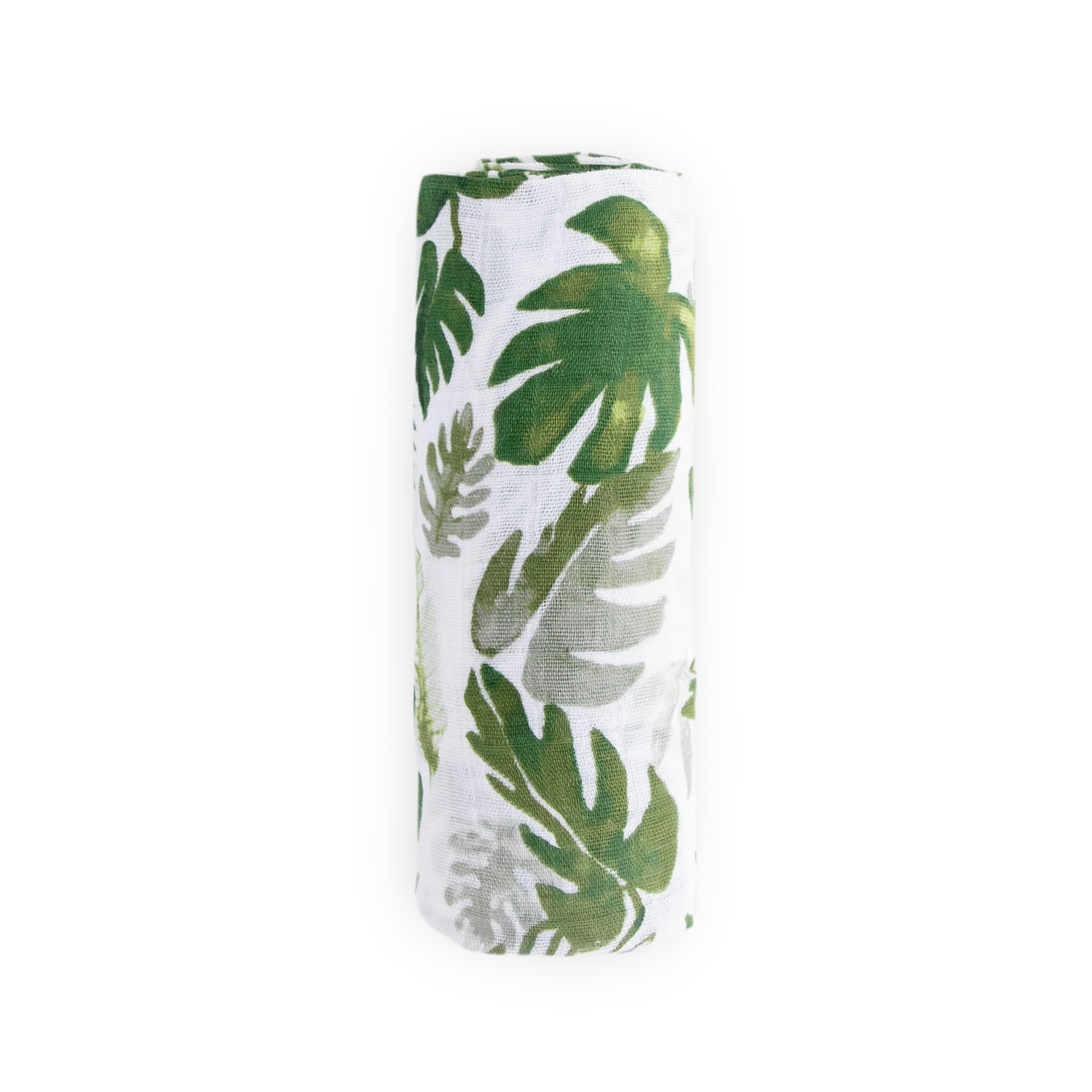 Little Unicorn Swaddle Blanket for Newborns, Toddler Muslin Blanket - Tropical Leaf
