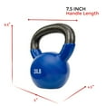 thumbnail image 3 of Sunny Health & Fitness Vinyl Coated Kettle Bell, 3 of 5