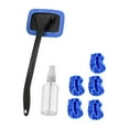 thumbnail image 4 of Herramienta de limpieza del parabrisas del automóvil, con 5 almohadillas de microfibra, profesional, multifuncional, práctico fácil de usar, limpiador Azul, 4 of 8