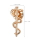 thumbnail image 4 of GOOHOCHY 10 broches de varita de joyería, alfiler de etiqueta, alfiler de emblema, alfiler de medicina, serpiente, caduceo, regalo de enfermería, mochila de solapa para médico, enfermera, dorado, 4 of 7