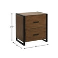 thumbnail image 7 of Lexicon Sedley Metal File Cabinet in Walnut and Black, 7 of 7