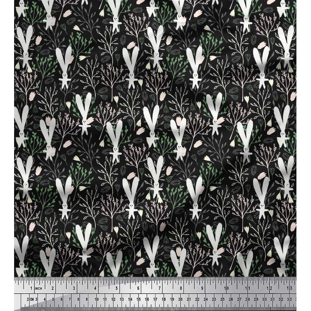 Soimoi Poly Georgette Fabric Biscuit Food Printed Craft Fabric by The Yard 52 Inch Wide