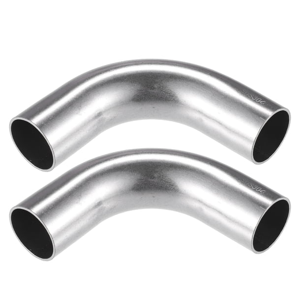 2 Unidad Curva Codo Tubería Tubo, 1,26" DE 4" 90° DIY Escape Tubo para Coche