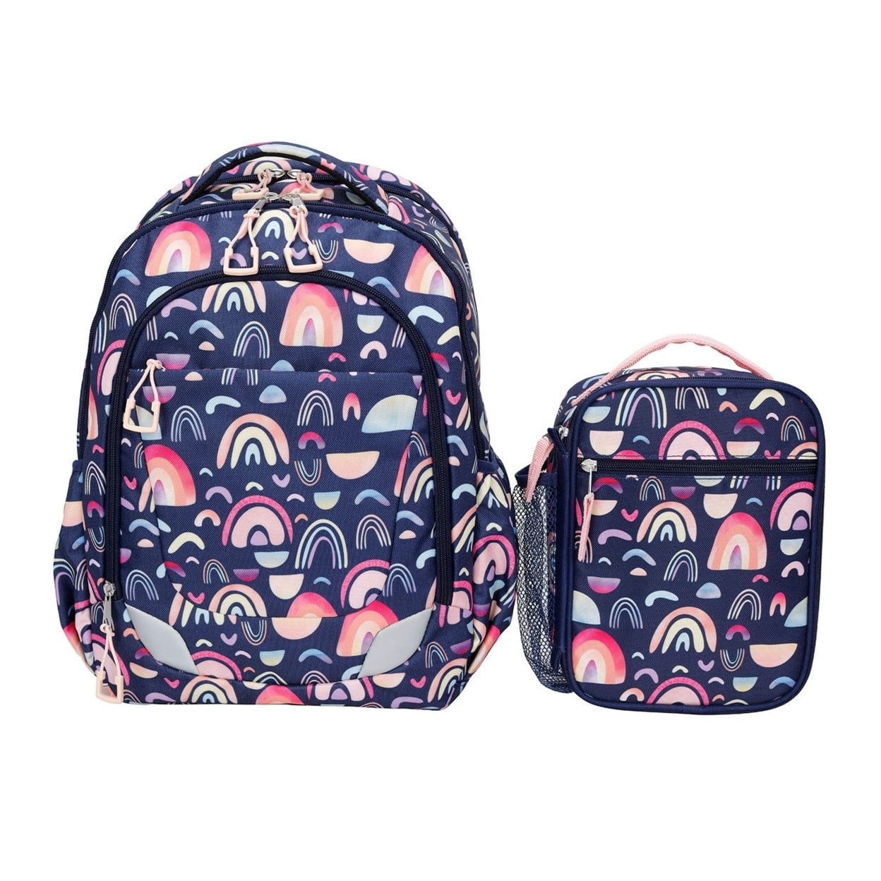 Crckt Youth 2Piece Backpack Set with Matching Lunch Kit (Rainbow