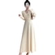 thumbnail image 2 of Guardurnaity Vestido Midi de punto, suéter para mujer, vacaciones, banquete, oficina, vacaciones, invierno, otoño, madre, ropa femenina, Vestidos Blanco M, 2 of 6