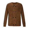 thumbnail image 3 of Lilgiuy New Men's New Casual Knit Cardigan Novelty Sweater Jacket Long Sleeve Hoodless Casual Outwear & Jackets for Party Club Birthday, 3 of 4