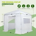 thumbnail image 6 of EAGLE PEAK 8 x 8 x 8.5 ft Portable Walk-in Greenhouse and Canopy Tent, Instant Pop-up for Indoor/Outdoor, White, 6 of 8