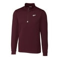 thumbnail image 2 of Men's Cutter & Buck Crimson New Mexico State Aggies Traverse Stretch Quarter Zip-Pullover Top, 2 of 3