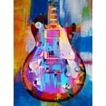 thumbnail image 4 of Stephen Chambers 12x14 Gold Ornate Wood Framed With Double Matting Wall Art Titled - Painted Les Paul Final, 4 of 6