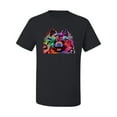 thumbnail image 2 of Cute and Colorful Pomeranian Dog Animal Lover Men's Graphic T-Shirt, Black, Small, 2 of 3