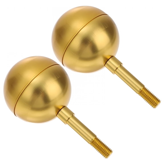 HIBIBUD 2 Pcs Solar Lights Outdoor Flagpole Ball Head Accessories