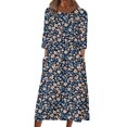 thumbnail image 2 of DailyTrove Women's One-Shoulder Chiffon Maxi Dress - Polyester Casual Summer Gown, Flowy for Beach & Brunch for women, 2 of 6