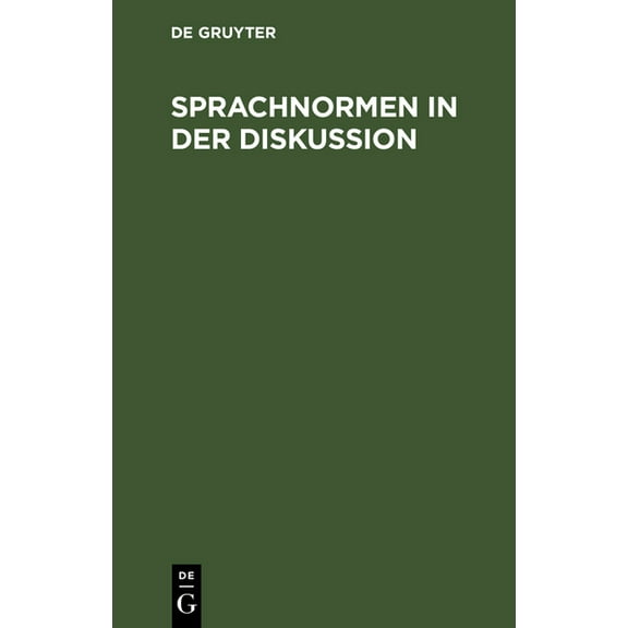Sprachnormen in der Diskussion, (Hardcover)
