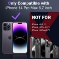 thumbnail image 2 of for iPhone 14 Pro Max Case with Slide Camera Cover+Screen Protector(1 Pack),Rotated Ring Kickstand Military Grade Shockproof Protective Cover 6.7 Inch-Green, 2 of 15