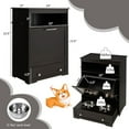 thumbnail image 3 of YYAo Pet Feeder Station with Stainless Steel Bowl-Coffee, 3 of 8