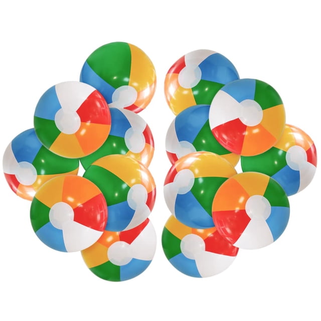Pelotas de playa inflables Lamnhin de PVC de 12" - paquete de 14