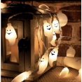 thumbnail image 4 of Cadena de luces de Halloween, 10 pies, 20 LED, funciona con pilas, luces decorativas de Halloween para interiores y exteriores, luces fantasma para decoración de fiestas de Halloween, 4 of 8