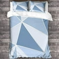 thumbnail image 3 of YingD Microfiber Duvet Cover Set Double 200x200cm Geometric Patterns Modern, 3 of 5