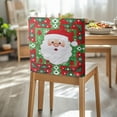 thumbnail image 3 of TSOVTHRID Cartoon Santa Claus Print Chair Back Cover Elastic Washable Dining Kitchen Chair Cover Stretchable Thick Chairs Slipcovers for Home Dining Room Banquet Party Christmas Decor, Set of 2, 3 of 7
