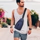 thumbnail image 5 of Xihbxyly Venta de Liquidación de Almacén Bolso de Pecho de Tela para Hombre, Moderno y Práctico, para El Tiempo Libre, para Viajes de Corta Distancia y para Deportes., 5 of 5