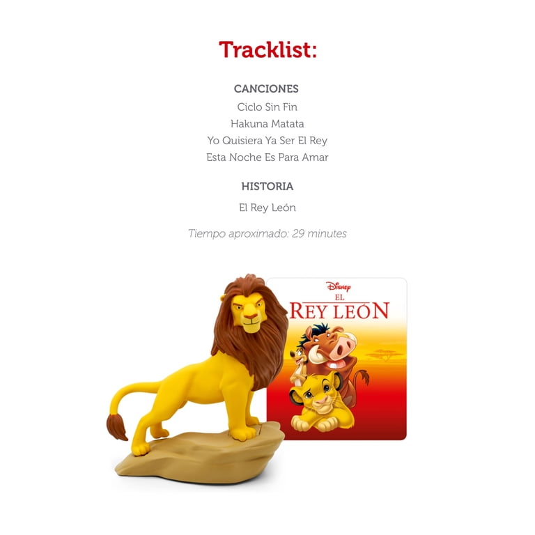 tonies Disney The Lion King Audio Toy Figurine, Spanish, Age Group