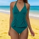 thumbnail image 4 of Traje de baño tankini de cintura alta para mujer, traje de baño de dos piezas con bloques de color, traje de baño de dos piezas para mujer, trajes de baño tankini para mujer, traje de baño de 2 piezas, 4 of 9