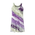 thumbnail image 2 of Vestido de Verano para las Mujeres Impreso sin Mangas Cuello Redondo, Suelto de Rodilla de Longitud Vestido Casual para la Primavera, 2 of 4
