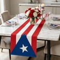 thumbnail image 4 of Independence Day Table Runner, Multicolor Linen Patriotic Decor for Dining Table, 183 x 33 cm, Heart Pattern, 1 Pack, 4 of 6
