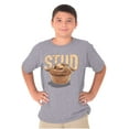 thumbnail image 4 of Funny Joke Stud Muffin Food Pun Men's Graphic T Shirt Tees Brisco Brands S, 4 of 5