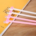 thumbnail image 2 of SagaSave Gel Pen Ballpoint Pens 0.5mm Writing Point Black Ink Cartoon Flamingo Shape, 2 of 5