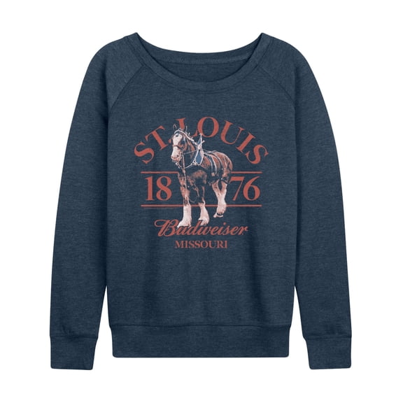 Budweiser - St. Louis Clydesdale - Women's French Terry Long Sleeve Pullover