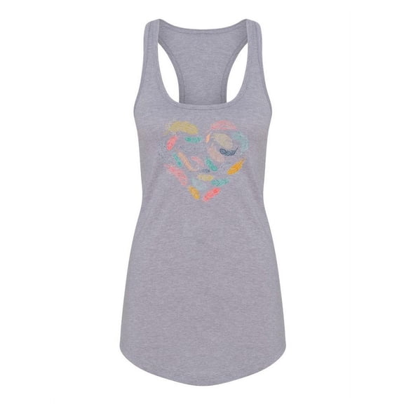 A Feather Heart Tank Women -Image by Shutterstock, Female Medium