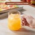 thumbnail image 3 of Juego de 2 tazas de café de vidrio ZMZKKLL de 480 ml, transparentes, de borosilicato, 3 of 7
