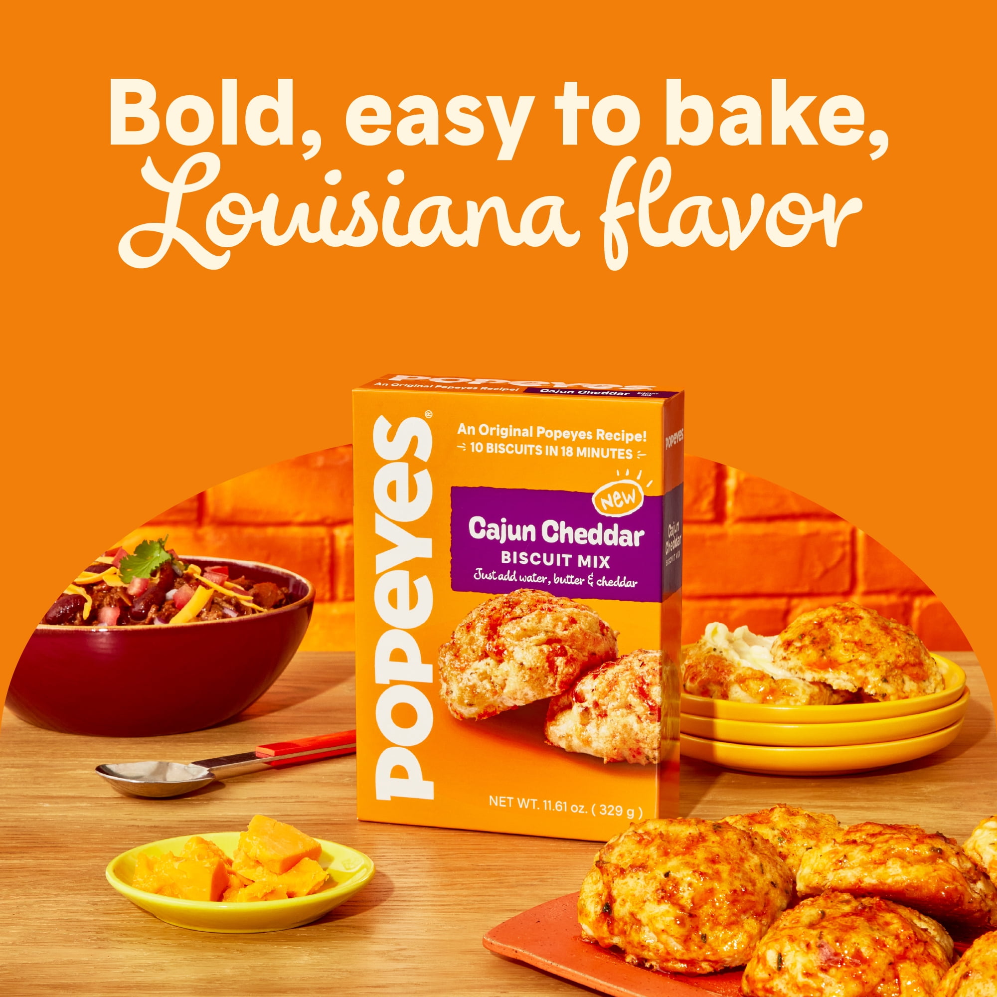 Popeyes Cajun Cheddar Biscuit Mix, 11.61 Ounces
