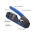 thumbnail image 2 of Pinza Pelacables De Cable Red Rj45 Cat6 Cat5e Cat5 Rj11 Rj12, Negro/azul, 2 of 5