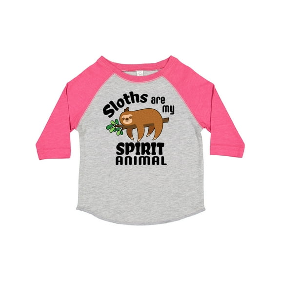 Inktastic Sloths Are My Spirit Animal with Cute Sloth Illustration Boys or Girls Toddler T-Shirt