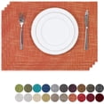 thumbnail image 1 of GHSDFBB Napperons Résistants à la Chaleur pour Table à Manger, 13"x19 Pouces, Orange, 1 of 7