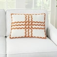 thumbnail image 4 of Nourison Crossed Braids Orange 14" x 20" Indoor/Outdoor Throw Pillow, 4 of 6