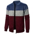 thumbnail image 1 of Suéteres DecSea para hombre, cárdigan, sudadera, sin capucha, con cremallera, cuello alto, ligeros, 1 of 4
