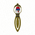 thumbnail image 1 of Serbia bandera maquillaje Facial Mask gritando Cap Marcar marcador de página de etiqueta de oficina retro, 1 of 4