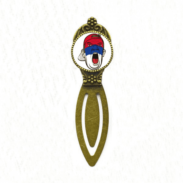 Serbia bandera maquillaje Facial Mask gritando Cap Marcar marcador de página de etiqueta de oficina retro