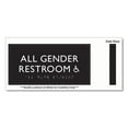 thumbnail image 3 of U.S. Stamp & Sign USS69921 All Gender Restroom Accessible Sign, Black, 3 of 4